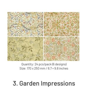 baroque style large floral background paper sku 3