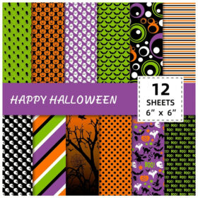 Basic Halloween Decorative Scrapbook Paper