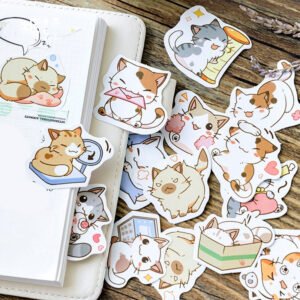 be my cat cartoon self adhesive stickers c