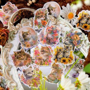 beautiful dream flowers and animals stickers birds butterflies rabbits deers b4