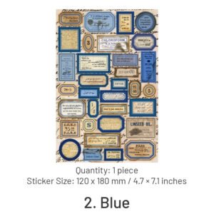 bill collection series self adhesive journal stickers sku 2