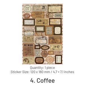 bill collection series self adhesive journal stickers sku 4