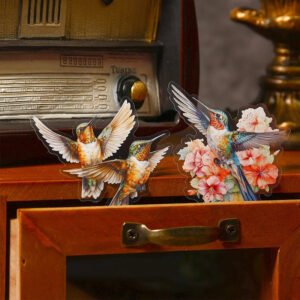 bird pet sticker branch clock instrument flower b1