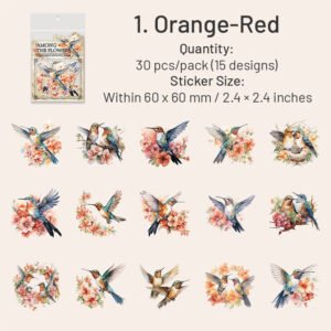 bird pet sticker branch clock instrument flower sku 1