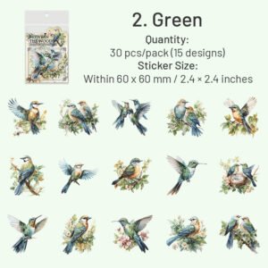 bird pet sticker branch clock instrument flower sku 2