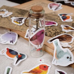bird themed animal stickers b5