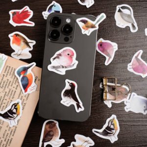 bird themed animal stickers b6
