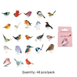 bird themed animal stickers c