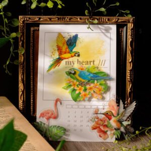 Bird-themed Clear Transparent Stickers bird themed pet stickers b3