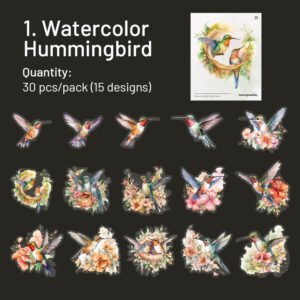 Bird-themed Clear Transparent Stickers bird themed pet stickers sku 1