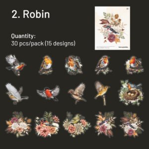 Bird-themed Clear Transparent Stickers bird themed pet stickers sku 2