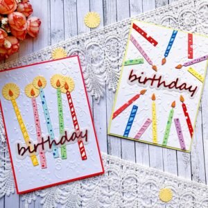 Birthday Candles Carbon Steel Crafting Dies Scrapbooking Die-Cuts