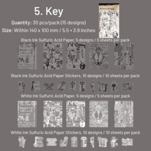 black and white scrapbook paper text manuscript butterfly note musical flower sku 5