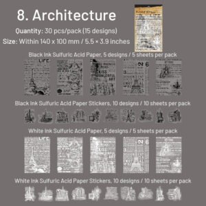 black and white scrapbook paper text manuscript butterfly note musical flower sku 8