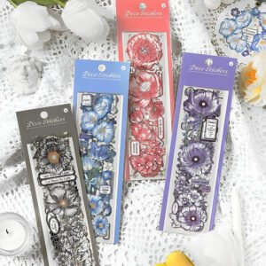 Blooming Flower Clear Clear Transparent Sticker