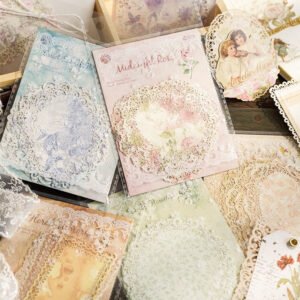 Blooming Period Series Floral Hollow Lace Paper