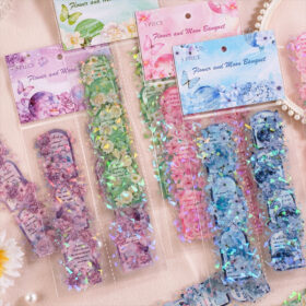 Blossom Banquet Floral Clear Transparent Sticker Pack