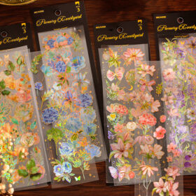 Blossom Garden Vintage Floral Plant Sticker