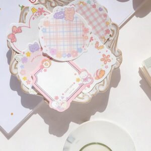 blossoming cherry kawaii message memo note paper b2
