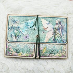 Blue Elf Queen Handmade Junk Journal Folio Kit