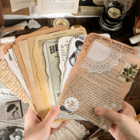 Book Collection Retro DIY Scrapbook Paper