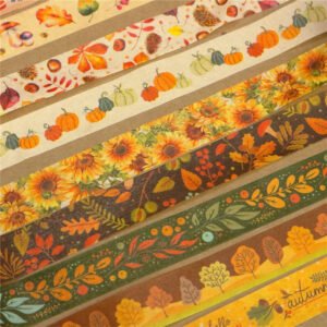 Botanical Autumn Washi Tape Set (10 Rolls)