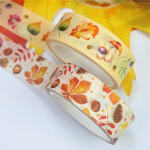 botanical autumn washi tape set 10 rolls c3