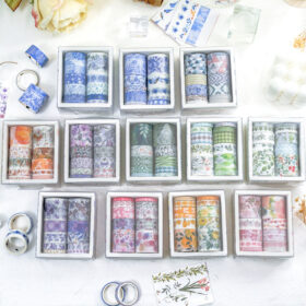 Botanical Forest Flower Washi Tape Set (10 Rolls)