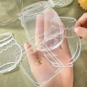 bottle pet stickers mushroom tulip daisy flower rose butterfly hydrangea leaf b5