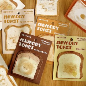 bread shaped sticky notes 30pcs a2