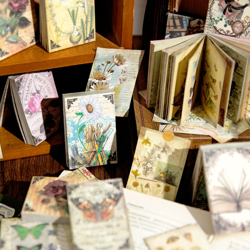 breeze and floral series vintage plant decorative paper b