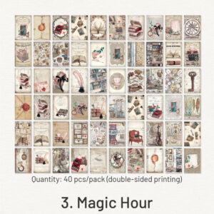 breeze and floral series vintage plant decorative paper sku 3