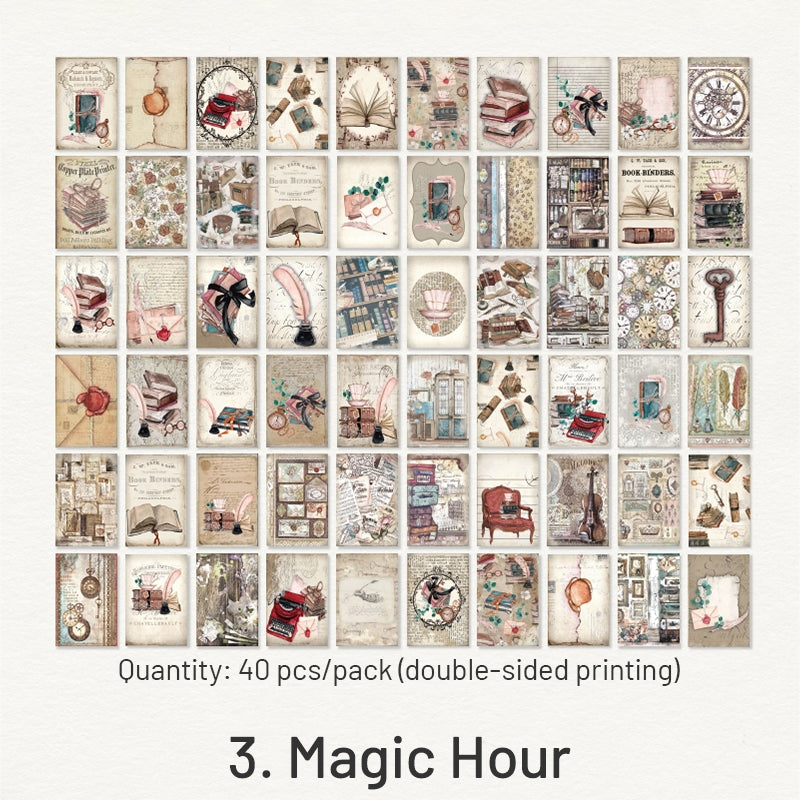 breeze and floral series vintage plant decorative paper sku 3