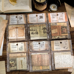 Brief History of Books Vintage Pages Sticker Pack