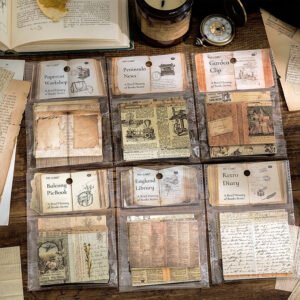 Brief History of Books Vintage Pages Sticker Pack