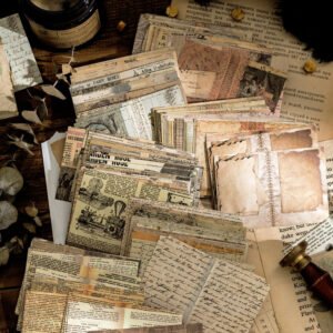 brief history of books vintage pages sticker pack b2