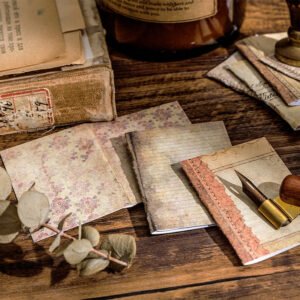 brief history of books vintage pages sticker pack b3