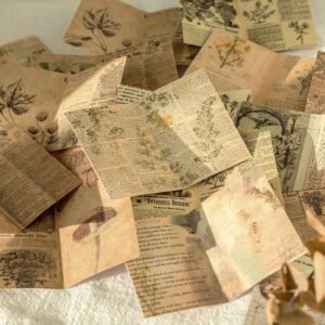 brief history of books vintage pages sticker pack b4