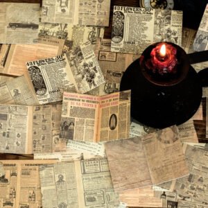 brief history of books vintage pages sticker pack b6