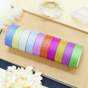 Bright Colored Glitter Washi Tape