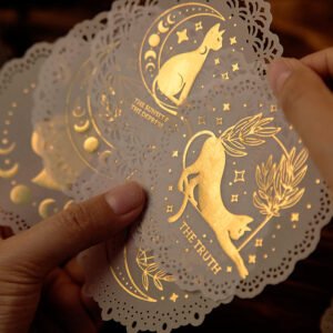 Brilliant Stars Vintage Hot Stamping Lace Background Paper
