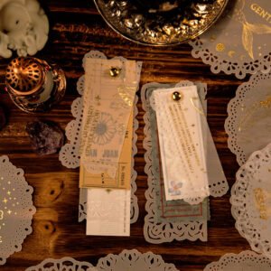 brilliant stars vintage hot stamping lace background paper c