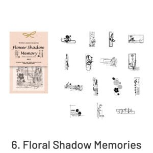 broken memories retro black white sticker pack sku 6