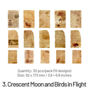 burning poetry series vintage journal decorative paper sku 3