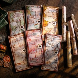 Burnt Edge Material Paper - Manuscript, Newspaper, Map, Lily, Bill