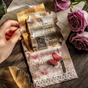 burnt edge material paper manuscript newspaper map lily bill b4
