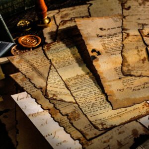 burnt edge material paper manuscript newspaper map lily bill c