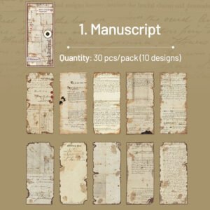 burnt edge material paper manuscript newspaper map lily bill sku 1