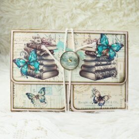 Butterfly and Book Handmade Junk Journal Folio Kit