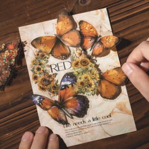 butterfly and moon pet stickers b2